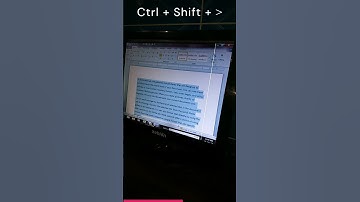 "Quick Tips: Change Font Size Using Shortcut Key" #msexcel #msword
