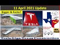 Tesla Gigafactory Texas 11 April 2021 Cyber Truck & Model Y Factory Construction Update (08:15AM)