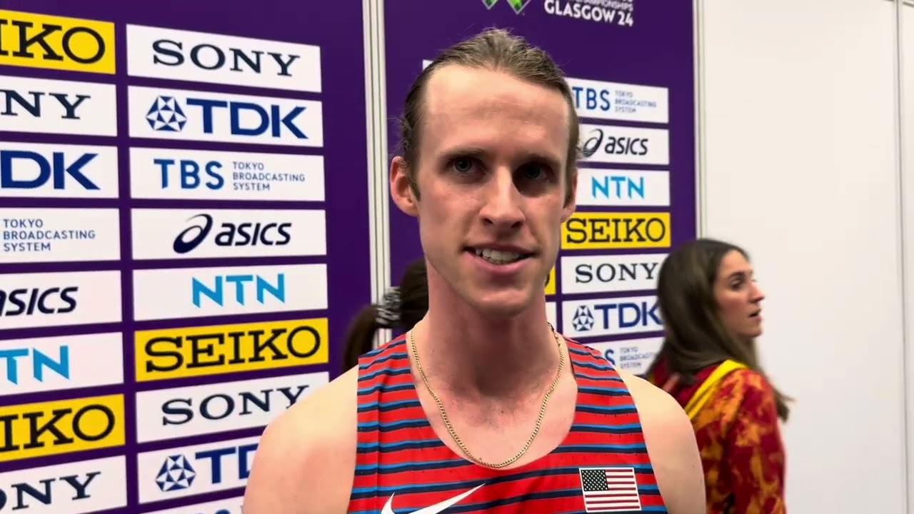 Cole Hocker after 1500m silver at 2024 World Indoors