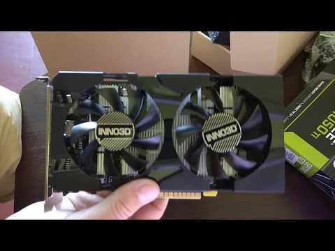 Видеокарта INNO3D PCI-Ex GeForce GTX 1050 TI Twin X2 4GB GDDR5 (128bit) (1290/7000) (DVI, HDMI, DisplayPort) (N105T-1DDV-M5CM)