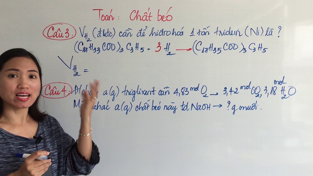 12.2.2 TOÁN CHẤT BÉO - LIPIT HÓA LỚP 12 - youtube