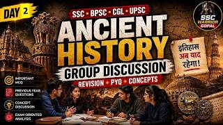Ancient History | Group Discussion | DAY-2 |  History MCQ + Discussion | Bihar CGL Special | #lucent