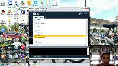 Tutorial membuat objek kotak bergerak kiri ke kanan dengan Processing