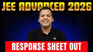JEE Advanced 2026 Response Sheet Out! 🚨