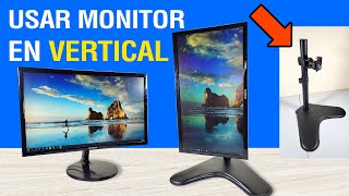 🖥️ BASE para usar MONITOR en VERTICAL ✅ unboxing, armado y configuración. ERGONOMUS