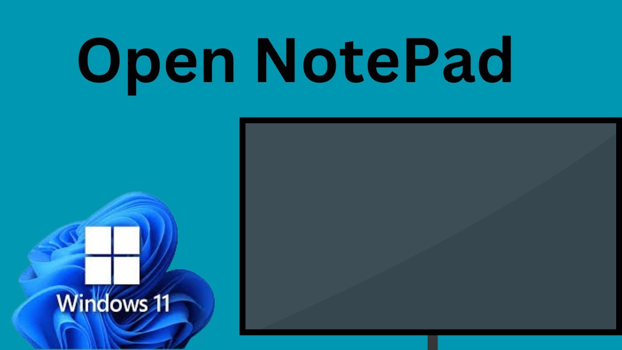 Laptop me notepad kaise khole | how to open notepad in windows 11 टिप्स ...