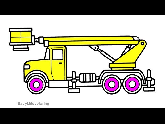 Bucket Truck Coloring Pages
