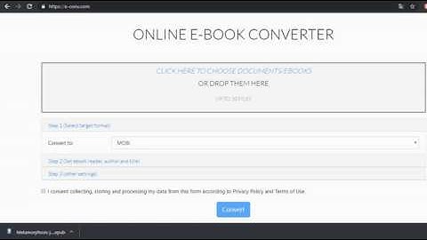 How to convert EPUB to MOBI
