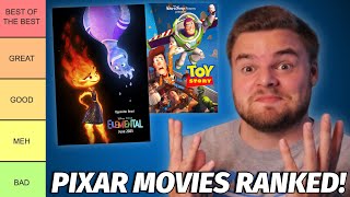 All 27 Pixar Movies Ranked w\/ Elemental! (TIER LIST)