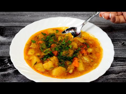 Простой Рецепт Тушеной Картошки С Мясом. Вкусное Жаркое По Домашнему В Кастрюле.