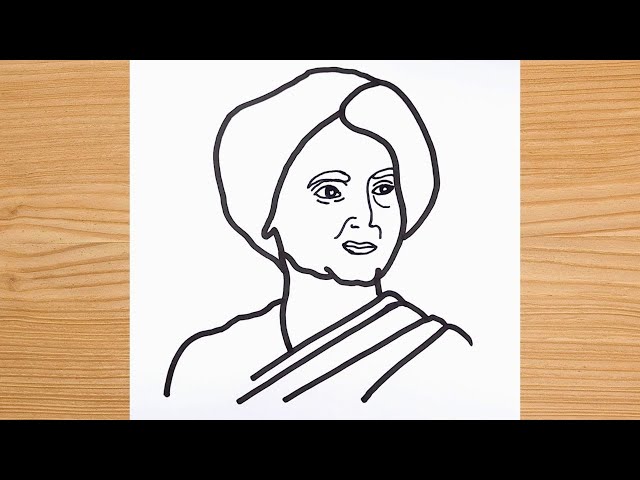 Indira Gandhi, the famous Indian Politician in Pencil painting style |  Behance