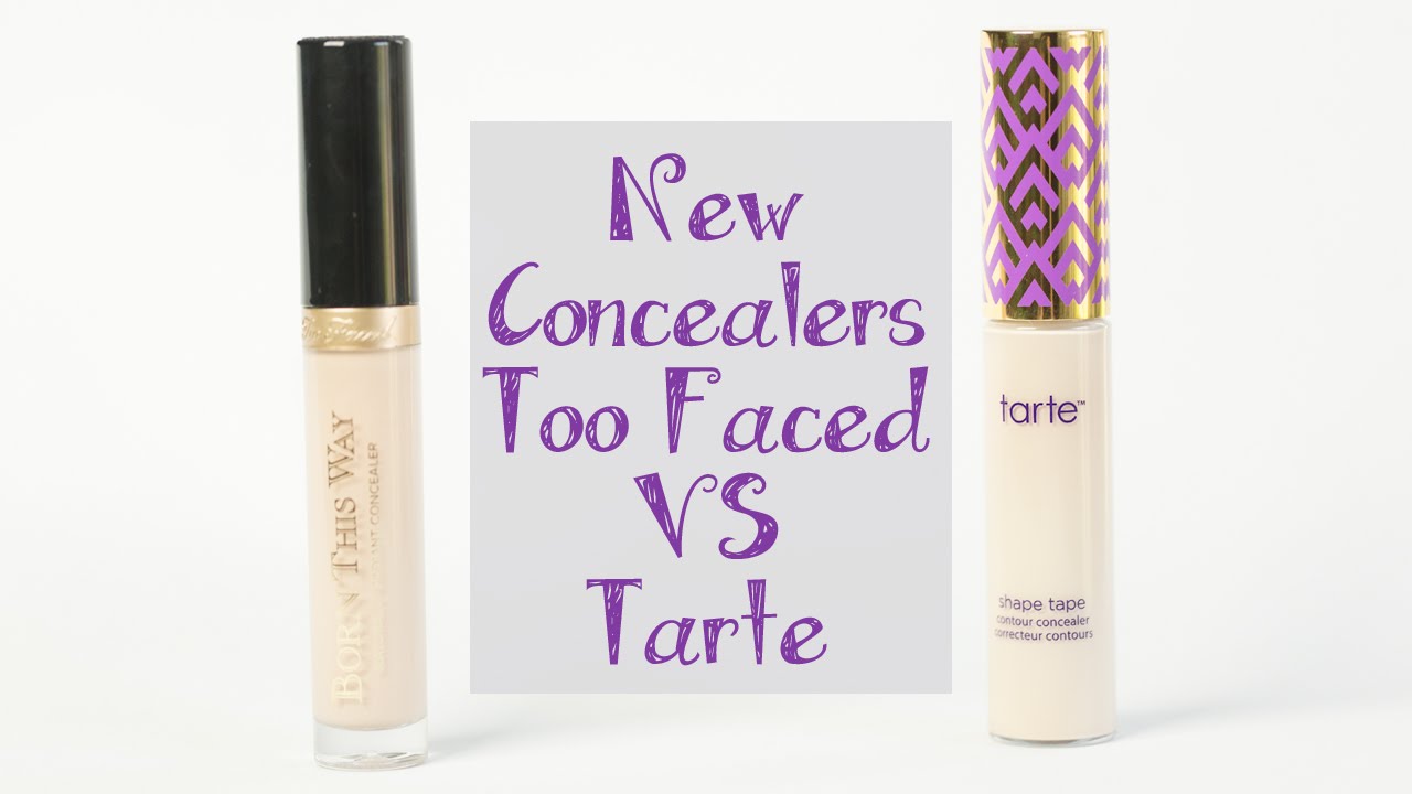 Too Faced Born This Way Concealer VS Tarte Shape Tape