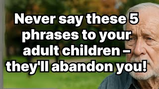 5 Toxic Things Older Adults Should NEVER Say to Their Adult Children | wise elders