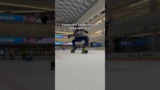 Which stop are you comfortable doing perfectly? #freestyleskating #iceskating #hockeyskills