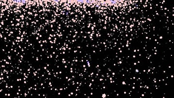 3D snow simulation particles