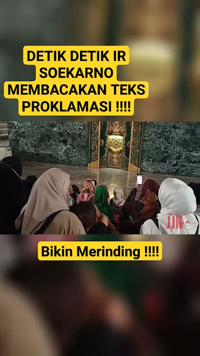 DETIK DETIK Ir Soekarno membacakan teks proklamasi di Monas Jakarta #Monas #Jakarta #travel