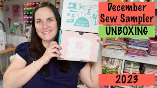 DECEMBER 2023 SEW SAMPLER UNBOXING | FAT QUARTER SHOP | SUBSCRIPTION BOX