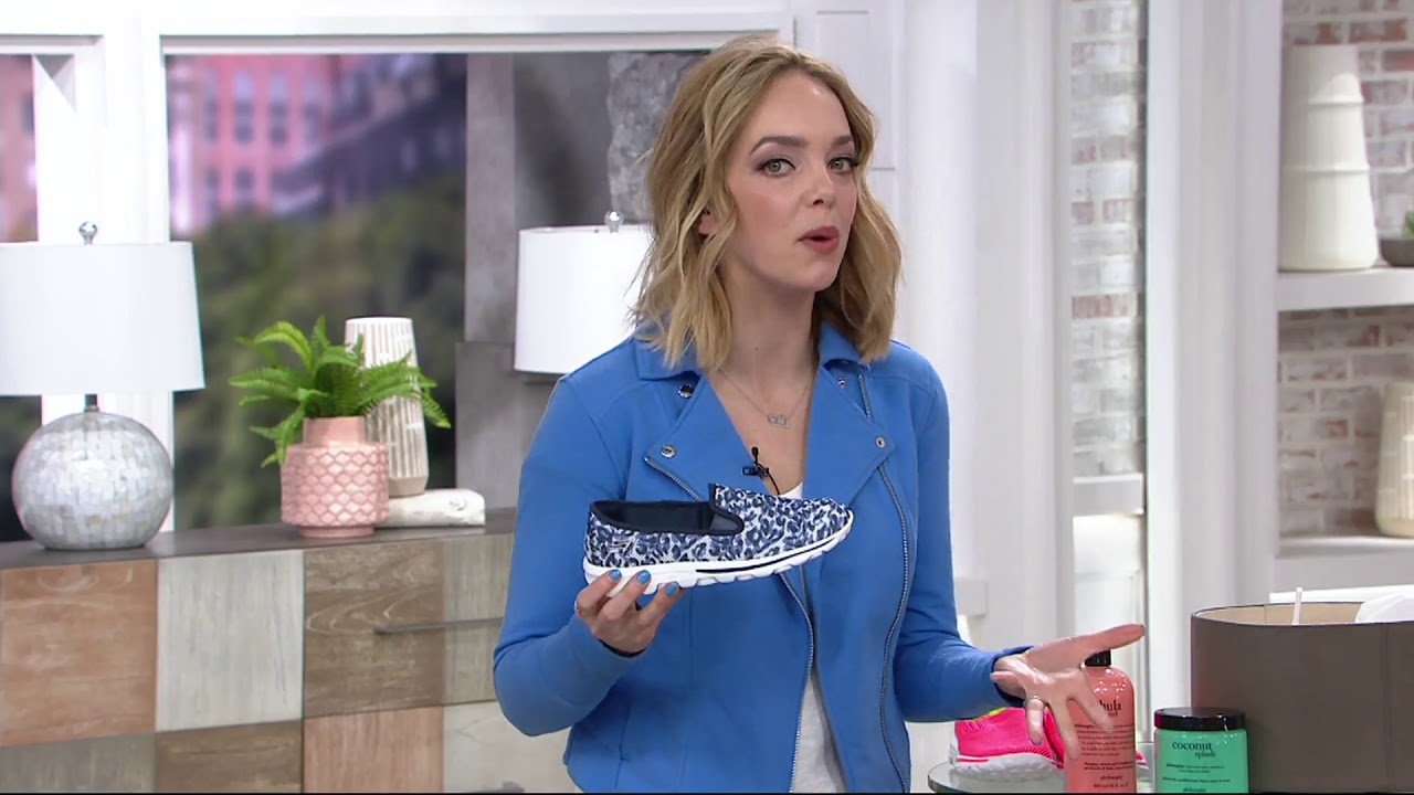 Skechers GOwalk Slip-on Mesh Sneakers - Dazzle on QVC - YouTube