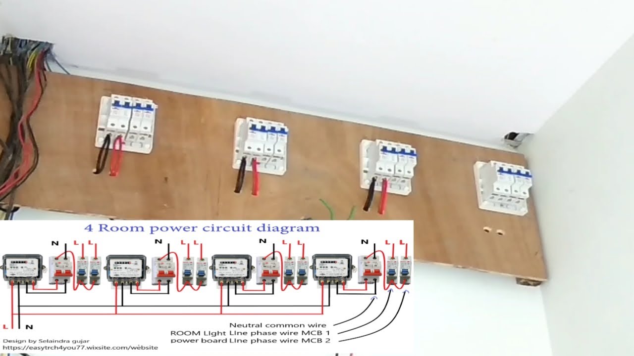 How to make a wooden panel board and circuit diagram.🔨🔨⚒⚒पैनल बोर्ड और ...