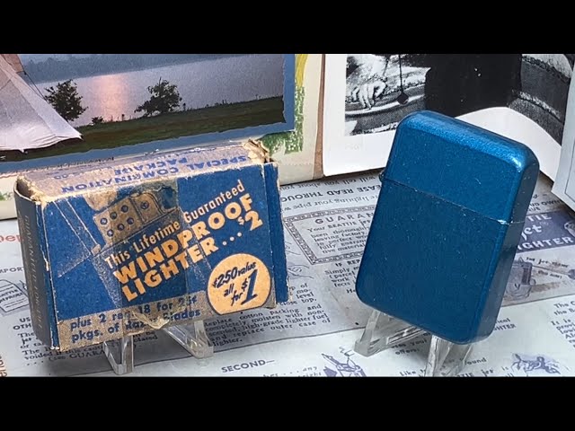 1940s Flip-Top Petrol Lighter Baked Enamel Finish CONSOLIDATED