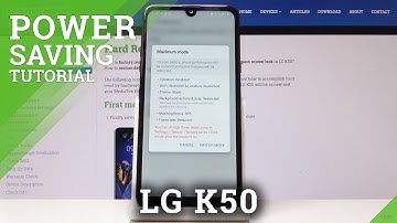 How to Enable Power Saving mode in LG K50 - Energy saver