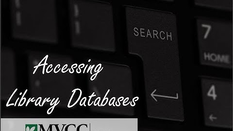 Accessing library databases