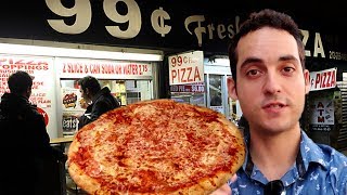 Living Cheap in NYC- Dollar Pizza Challenge ! 🍕