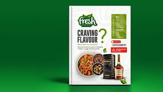 PixelLab Tutorial - How to Create  Flyer in PixelLab as a Beginner (Food & Restaurant Flyer Design)