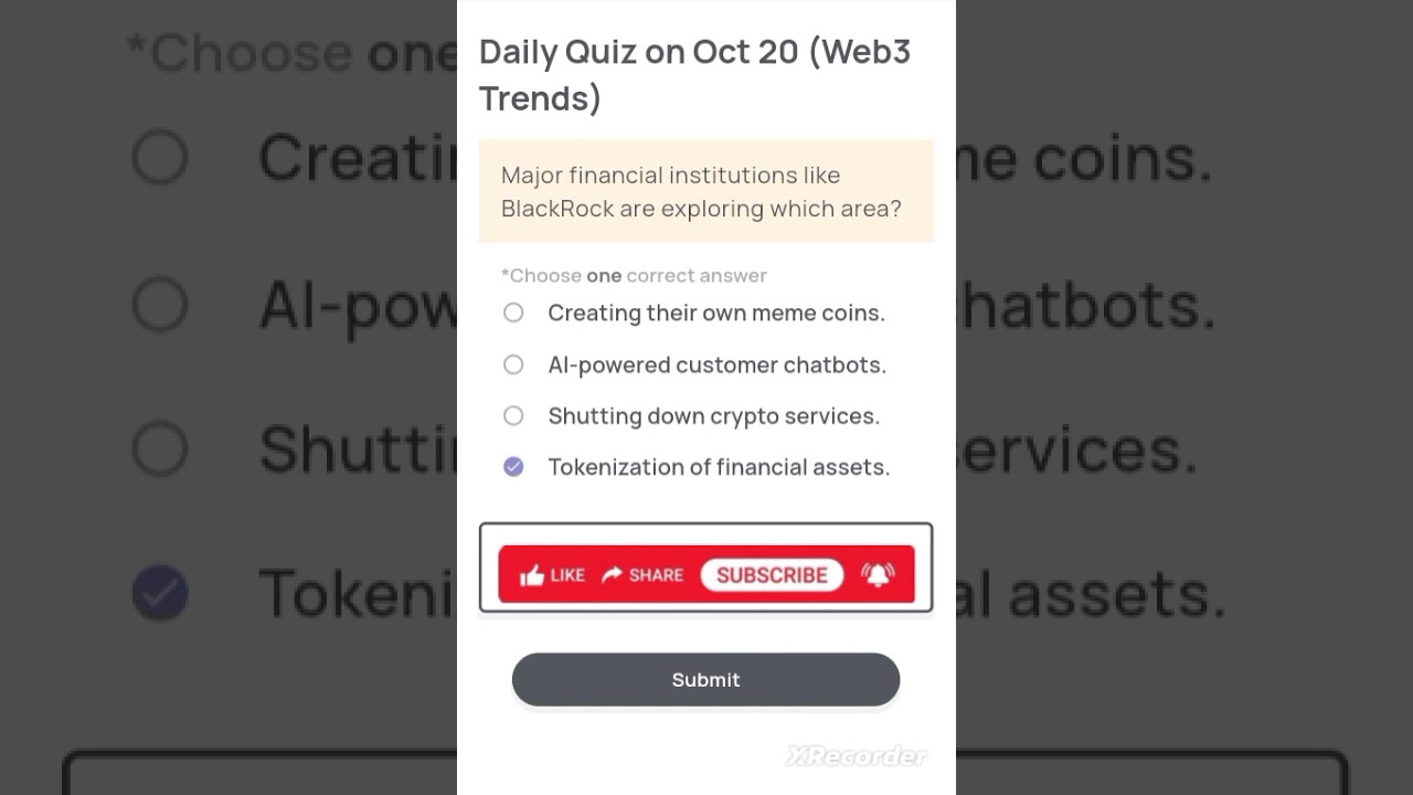 Xenea Wallet Quiz Answers Today | 20 OCTOBER 2025 | Xenea Daily Quiz Solutions | Earn Rewards Fast