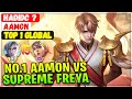 Top global aamon vs supreme freya  top 1 global aamon  hadidc   mobile legends emblem and build