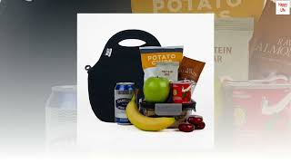 BUILT Gourmet Getaway Soft Neoprene Lunch Tote Bag - Lightweight, Insulated and Reusable Black LB31 screenshot 5