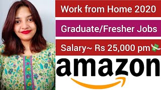 Amazon Work From Home Work From Home Jobs Work From Home Fresher Jobs Apply Now Youtube