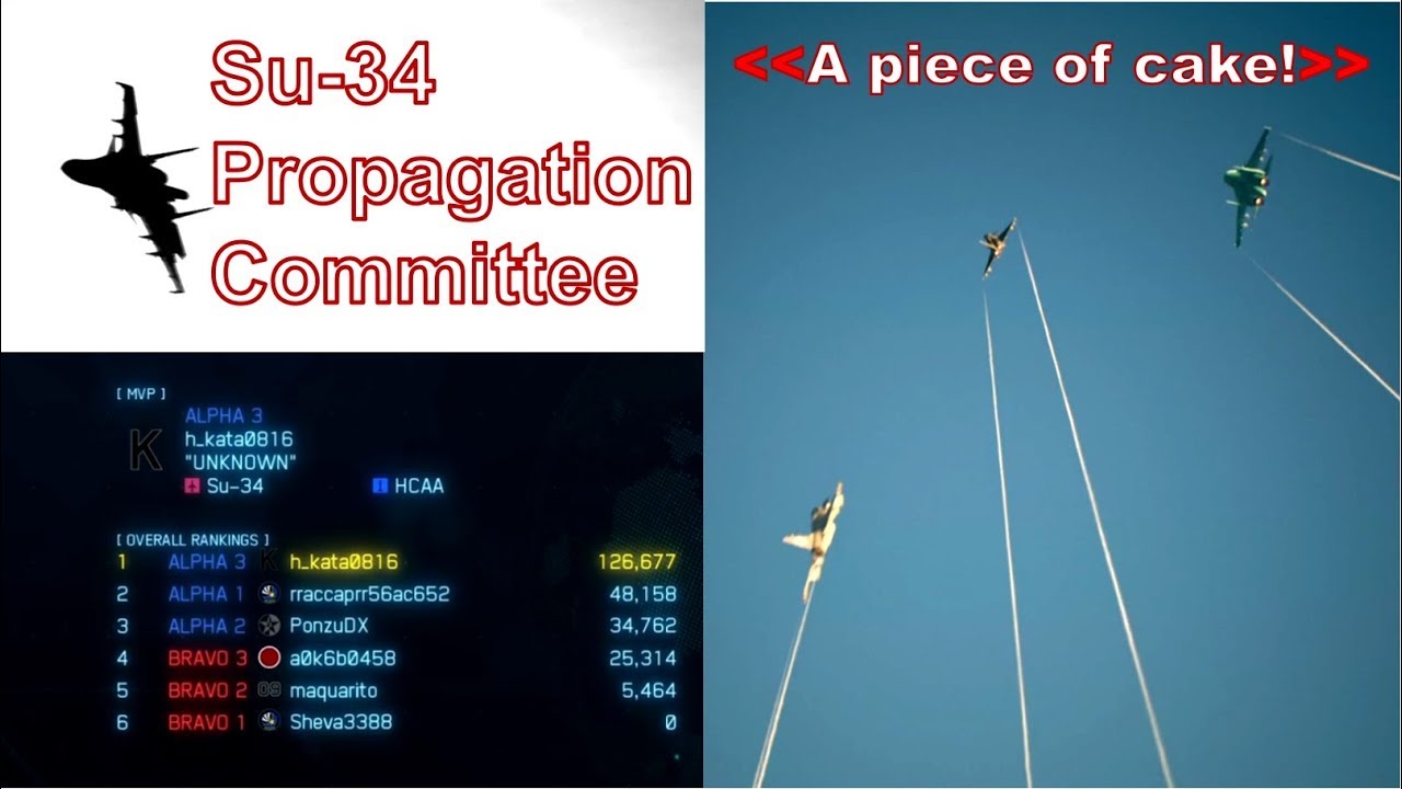 Ace Combat 7  Multiplayer180 with Su-34 + HCAA