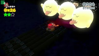 【ワールド キノコ-3】真夜中ジャングルツアー グリーンスター 攻略【Wii U版 スーパーマリオ 3Dワールド】 screenshot 1