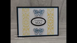 Vine Design - With Brilliant Wings - Using Dies to Create Stencils