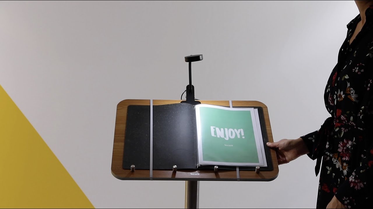 How to use our LED lamp with our menu stand (LP-BL-1 & MCS-115-TE)