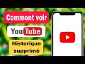 Ref:BW2uVyJ2vEU Comment retrouver l'historique supprim� sur youtube | comment supprimer l'historique youtube /  2024