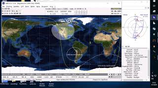 SO-50 Ham Radio Satellite Pass over North America