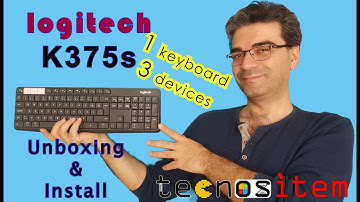 Logitech K375s Multi-Device Bluetooth Keyboard Unboxing and Installing #K375s #Logitech_Multi_Device
