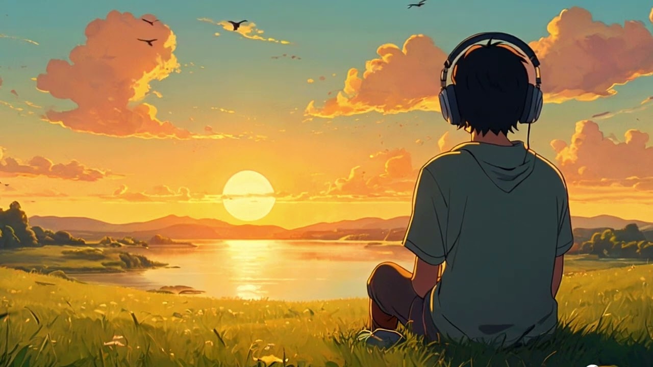 Peaceful Sunset Loop | Relaxing Animated LoFi-Scene