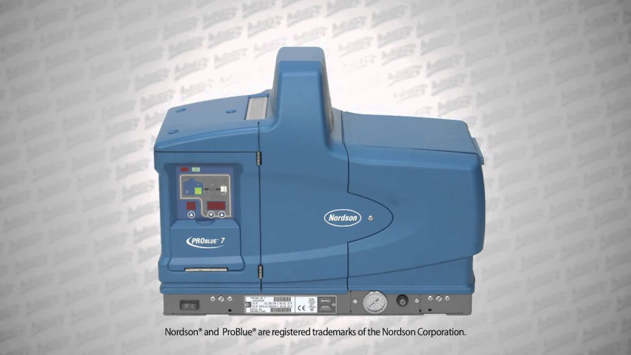 Nordson ProBlue 4, 7, 10 Hot Melt Adhesive Machines - YouTube