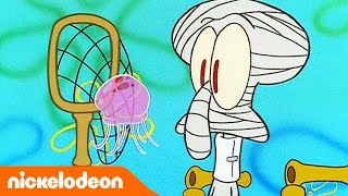 Мультшоу Губка Боб Квадратные Штаны Сквидвард ловит медуз Nickelodeon Россия