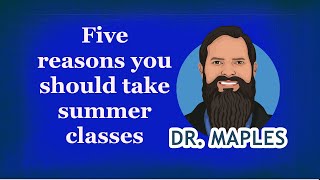 Five reasons why you should take summer courses