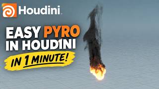 Easy Pyro In Houdini in 1 Minute!