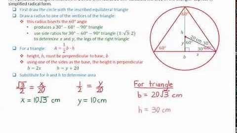 2 6 Equilateral Triangle Inscribed in Circle