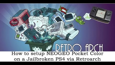 How to setup Neogeo pocket color Emulator via Retroarch on a jailbroken PS4, 2025.