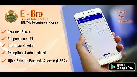 Video Demo Aplikasi E Bro (Evaluasi Berbasis Android)