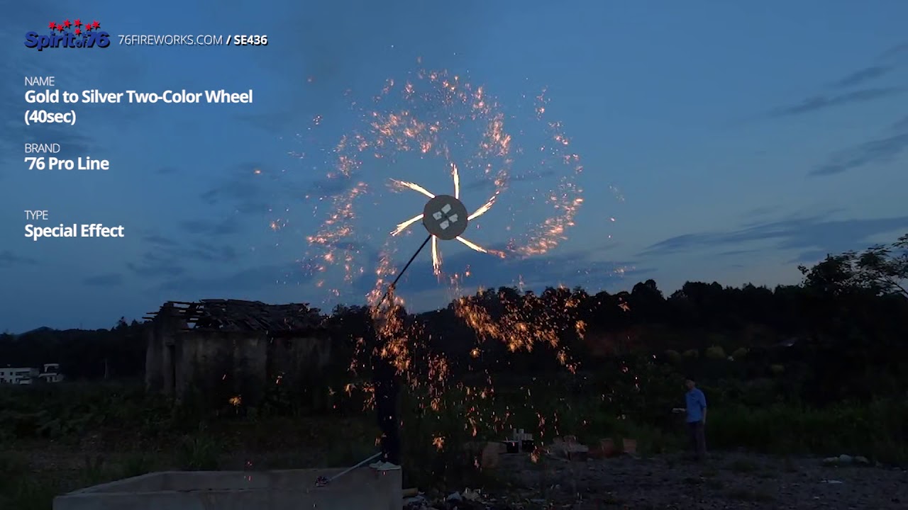 SE436 Gold to Silver Two Color Wheel (40sec) - YouTube