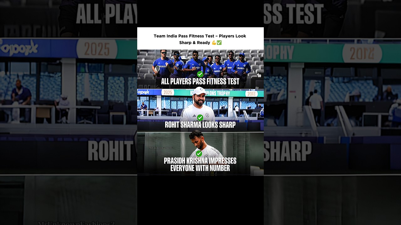 India Clears Fitness Test – Sharp & Ready 💪✅