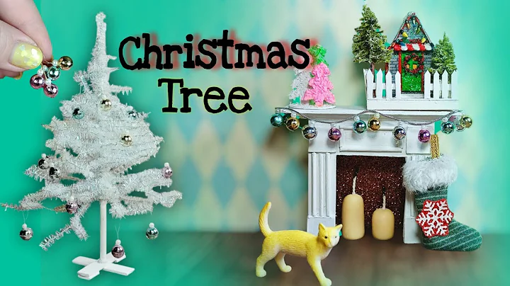 Miniature Christmas Tree / Christmas decor for dolls / Holiday idea for a dollhouse / DIY
